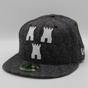 B8 ニューエラ 59fifty Crooks & Castles 美品1710 Timeless White/Black Snapback - Crooks & Castles
